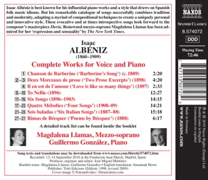 MAGDALENA LLAMAS - GUILLERMO GONZALEZ - COMPLETE WORKS FOR VOICE AND PIANO