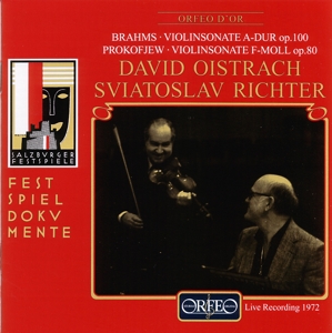 DAVID OISTRACH- SVIATOSLAV RIC - BRAHMS SONATE+; OISTRACH- RICHTE