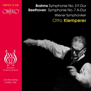 WIENER SYMPHONIKER- OTTO KLEMP - BEETHOVEN 7-BRAHMS 3; KLEMPERER