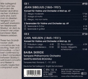 SKRIDE- TAMPERE PHILHARMONIC O - SIBELIUS- NIELSEN VIOLIONKONZ.